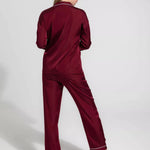 Plain Silk-Mehroon Shapewear & Longwear