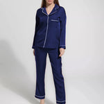 Plain Silk- Navy Shapewear & Longwear