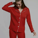 Plain Silk- Red Shapewear & Longwear