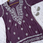 Elegance Chikankari Modal Kurti (😍50% OFF😍)