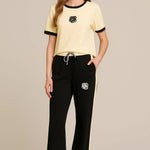 FLOWER PRINTED TRACKSUIT - OFF WHITE
