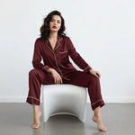 Plain Silk-Mehroon Shapewear & Longwear